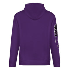 ETC Purple Dripping Rose Cotton Hoodie