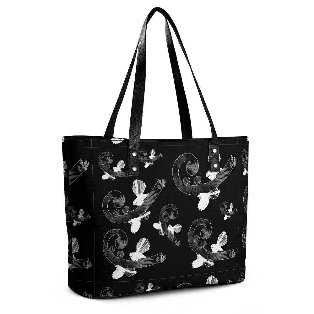 ETC Piwakawaka Koru Leather Handbag