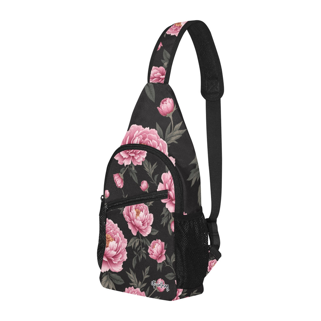 ETC Peonies Floral Shoulder Back Pack