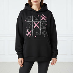 ETC Ex's & O's Minx Fleece Black Hoodie