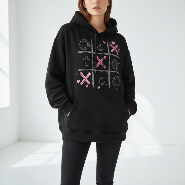 ETC Ex's & O's Minx Fleece Black Hoodie