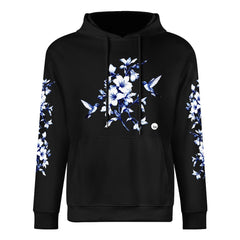 ETC Black Hummingbird Silhouette Cotton Hoodie