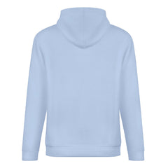 ETC Baby Blue Floral Cow Cotton Hoodie