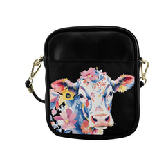 ETC Floral Cow Sling Bag