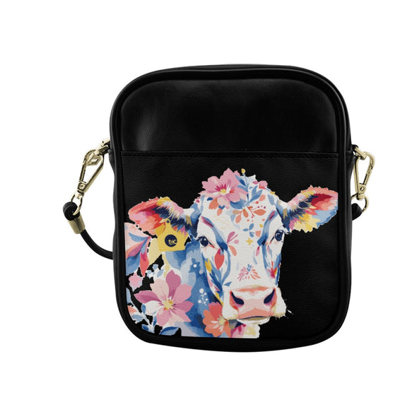 ETC Floral Cow Sling Bag