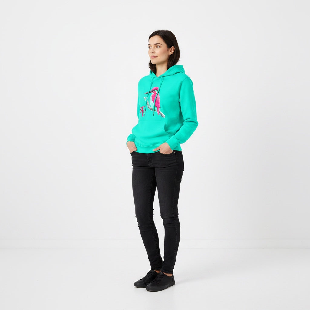 ETC Mint Neon King Fisher Cotton Hoodie