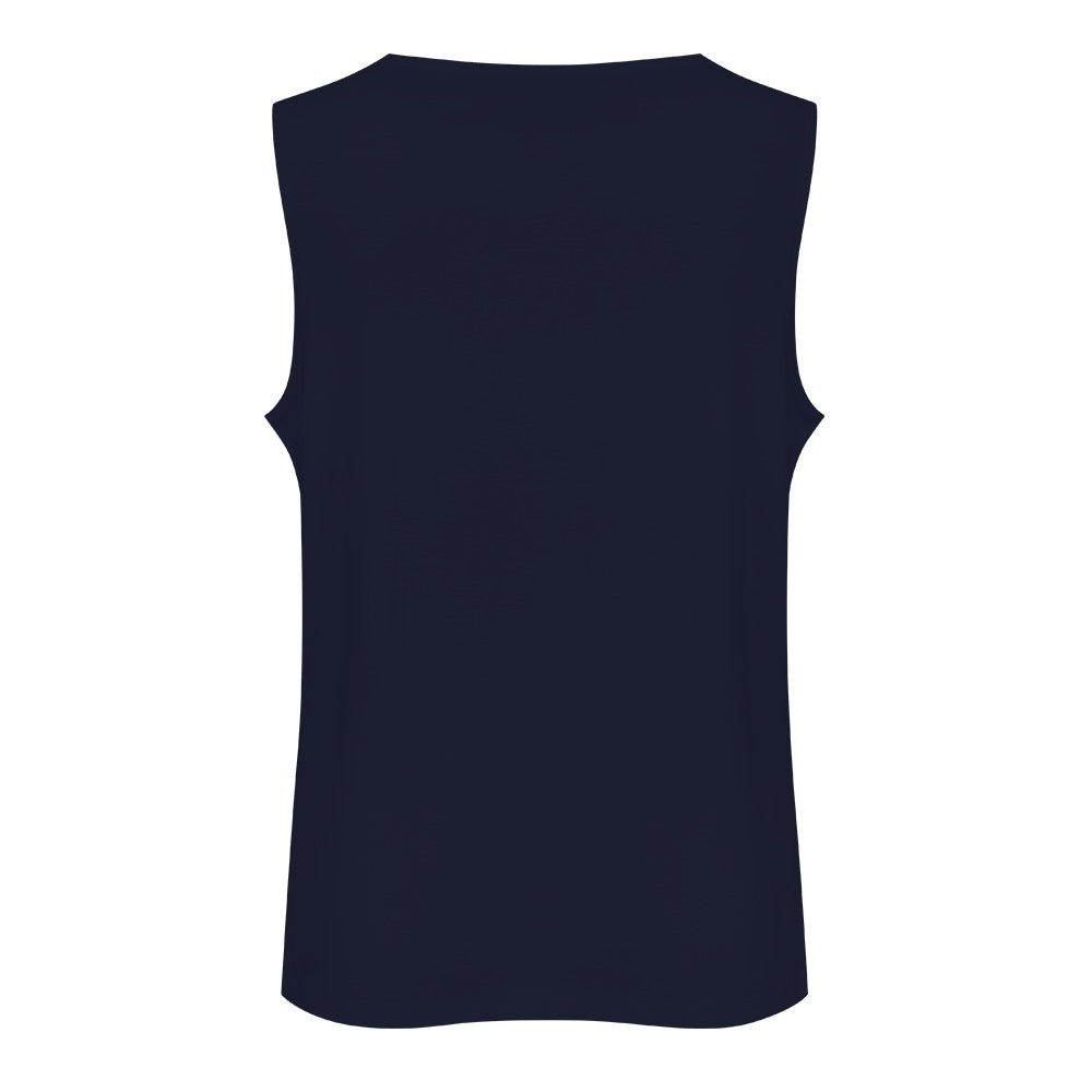 ETC Floral Fantail Cotton Navy Singlet