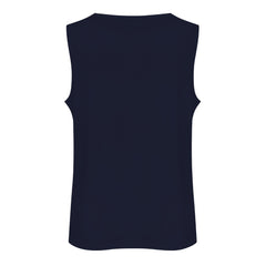 ETC Floral Fantail Cotton Navy Singlet