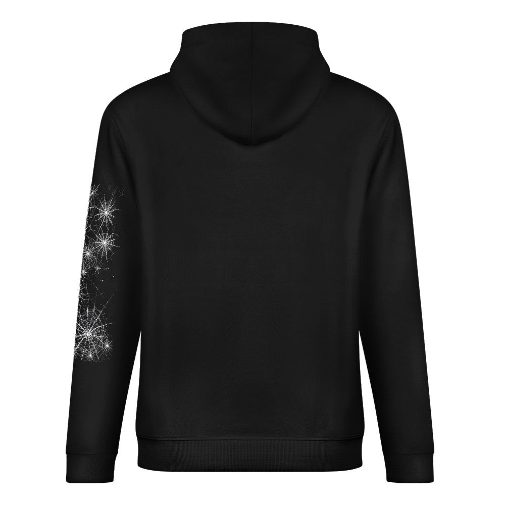 ETC Halloween Rose Black Cotton Hoodie