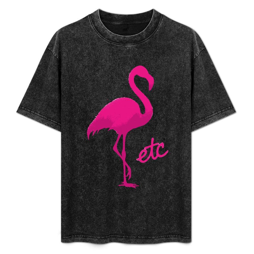 ETC Pink Flamingo Vintage Wash Tee