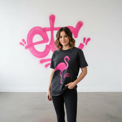 ETC Pink Flamingo Vintage Wash Tee