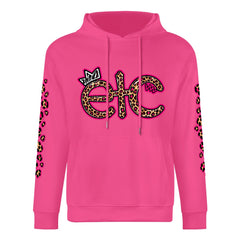 ETC Leopard Pink Cotton Hoodie