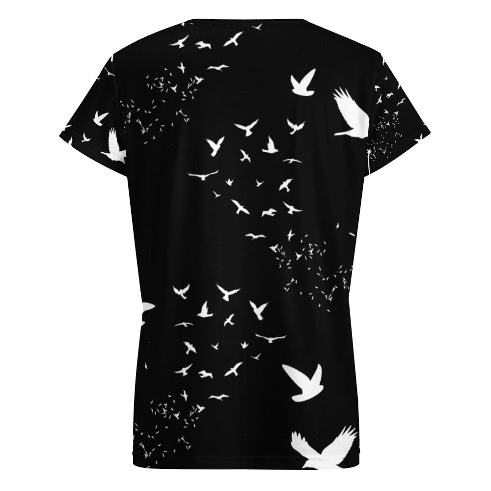 ETC V Neck Free Spirit Tee