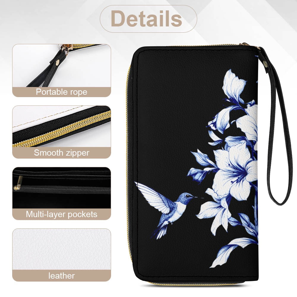 ETC Black Hummingbird Silhouette Wallet