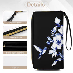 ETC Black Hummingbird Silhouette Wallet