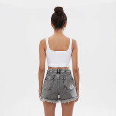 ETC High Waist Crown Denim Shorts
