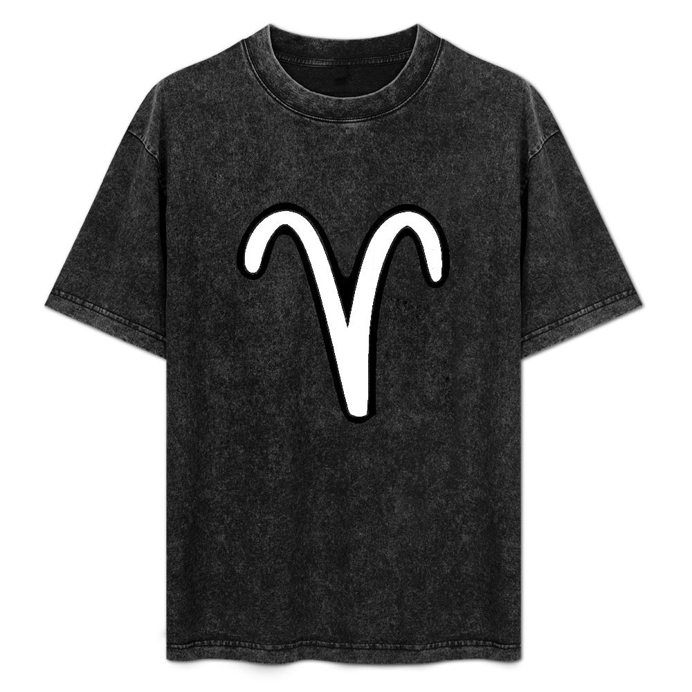 ETC Aries Zodiac Sign Vintage Wash Tee
