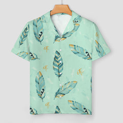 Mint ETC Feathers Silk Pajama Set