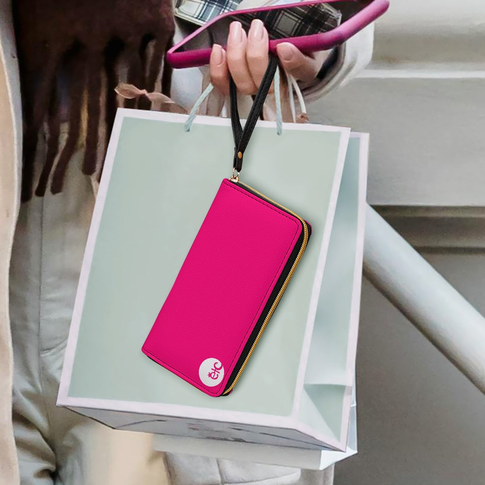 ETC Hot Pink PU Leather Wallet