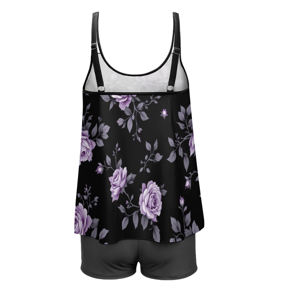 ETC Fleur Violette Plus Size Tankini Set