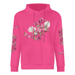 ETC Floral Fantail Hot Pink Cotton Hoodie