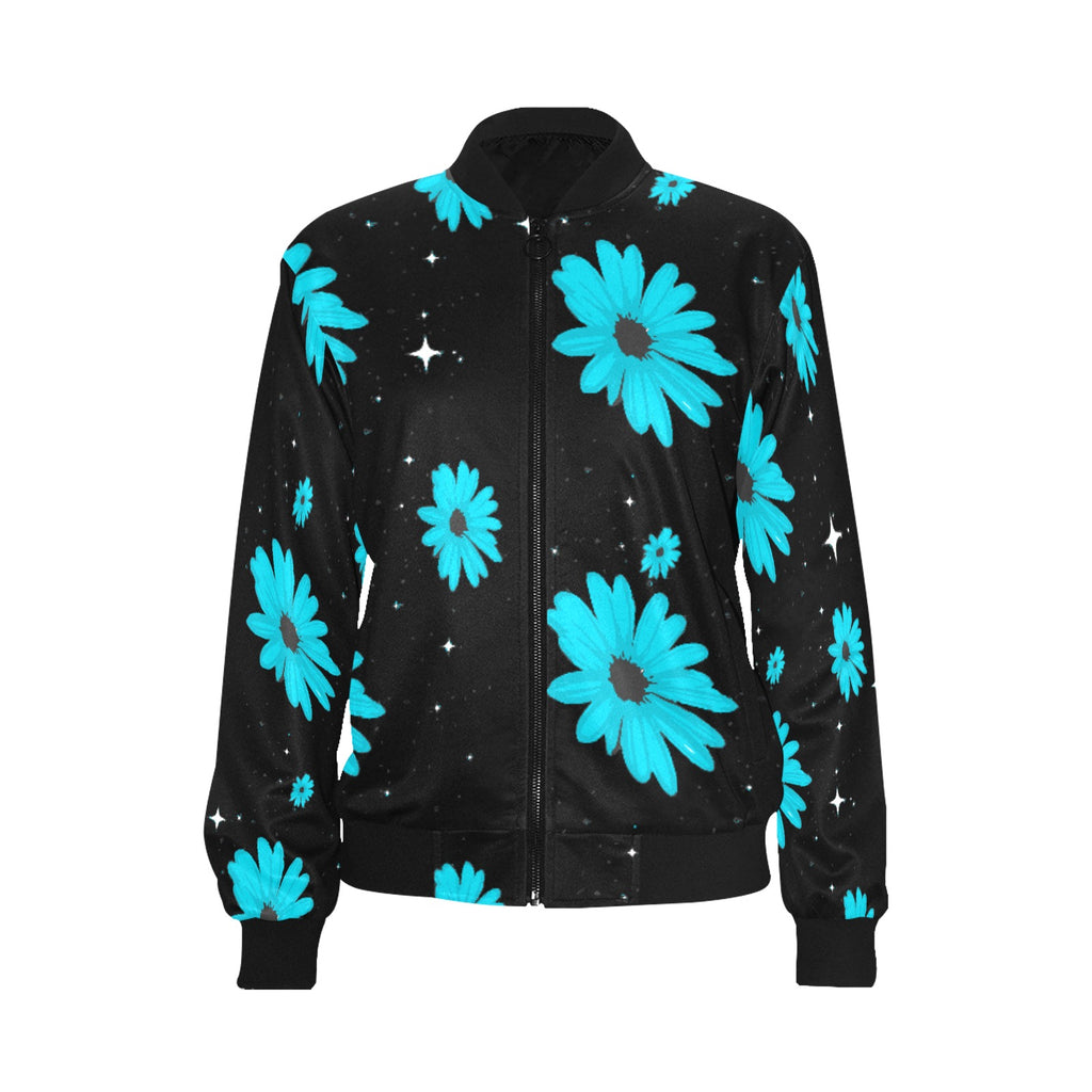 ETC Blue Daisies Bomber