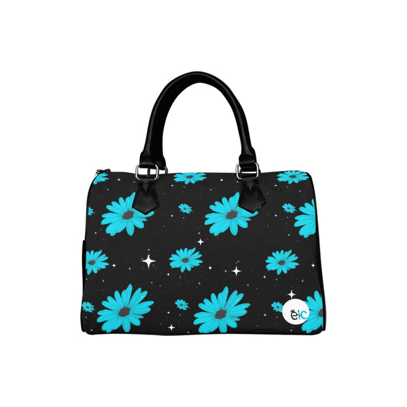 ETC Blue Daisies Barrel Handbag