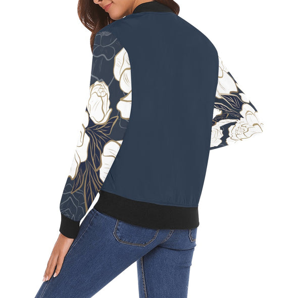 ETC Summer Peonies Bomber Jacket