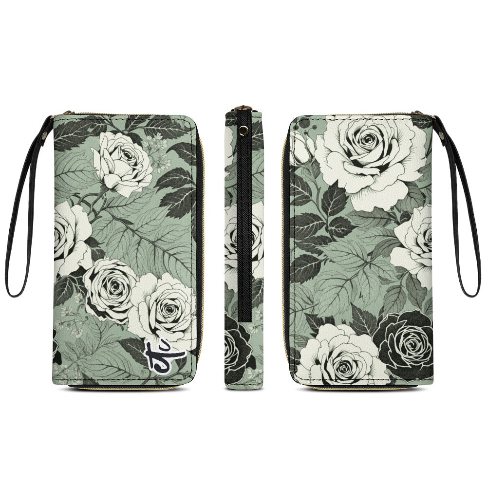 ETC Sage Floral PU Leather Wallet