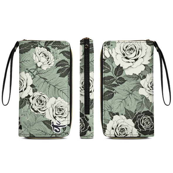 ETC Sage Floral PU Leather Wallet