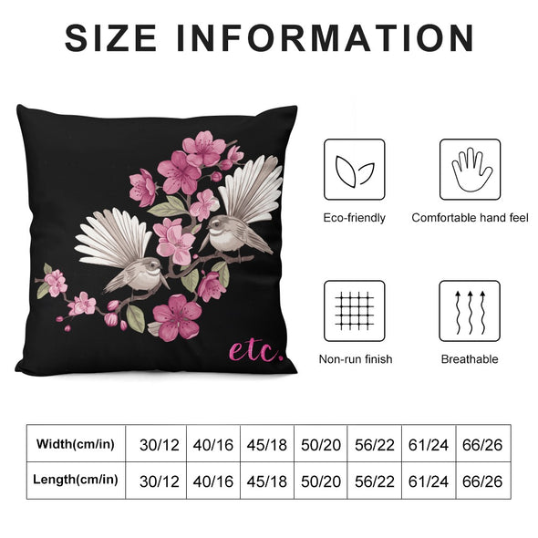 ETC Floral Fantail Pillow Case