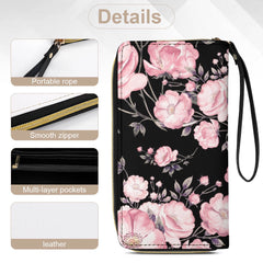 ETC Pink Peonies PU Leather Wallet