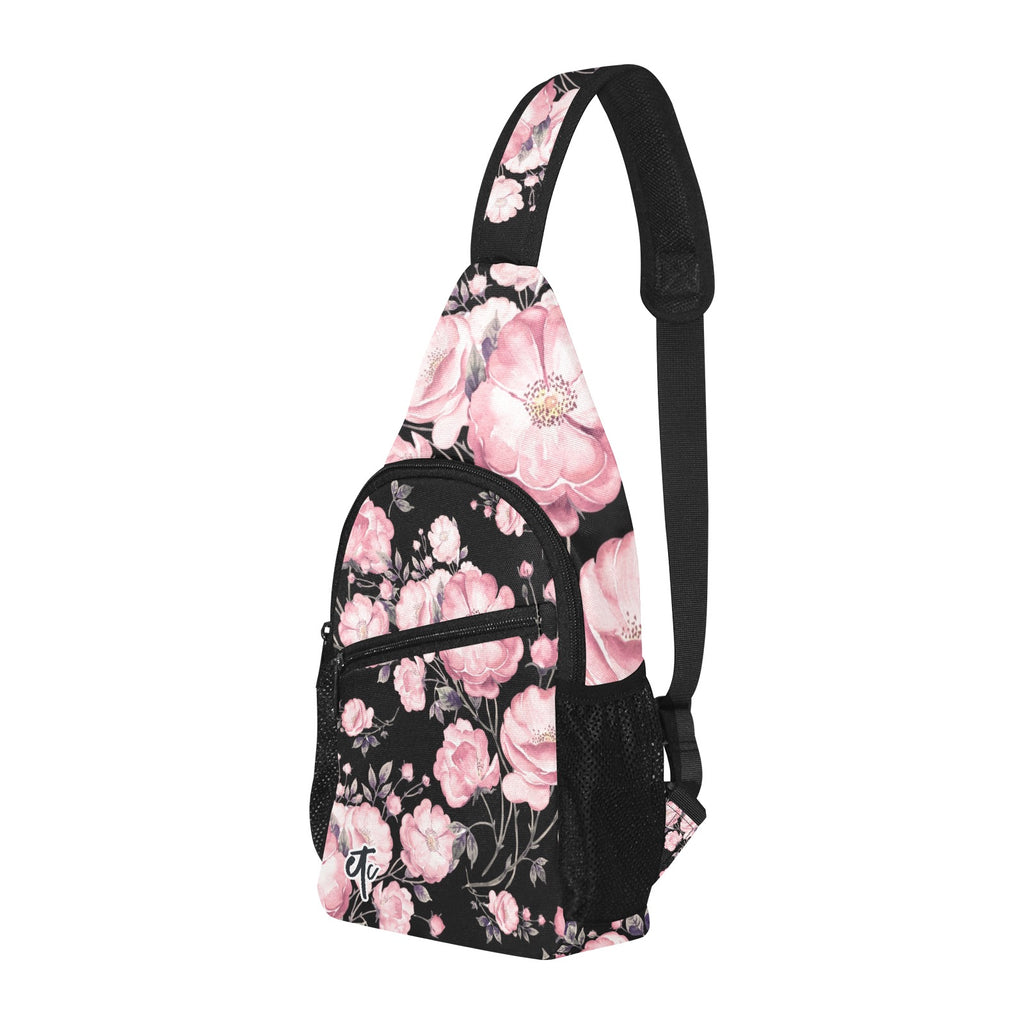 ETC Spring 17' Pink Peonies Cross Body Bag