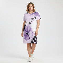 ETC Floral Block Tee Dress
