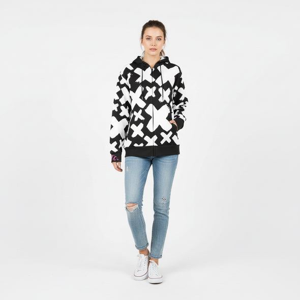 ETC HOT X Fleece Zip Up Hoodie