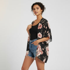 ETC Vintage Floral Kimono Throw