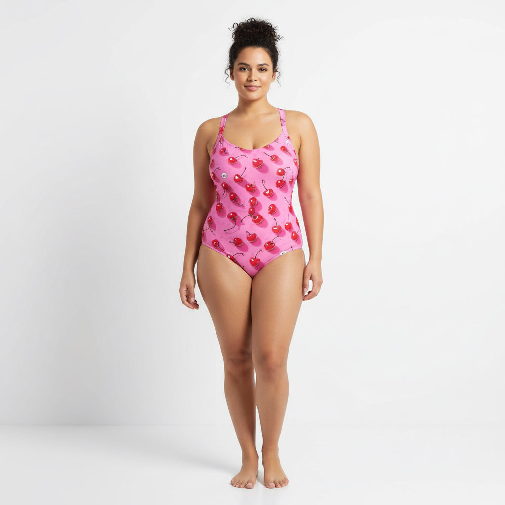 ETC Pink Cherries one piece