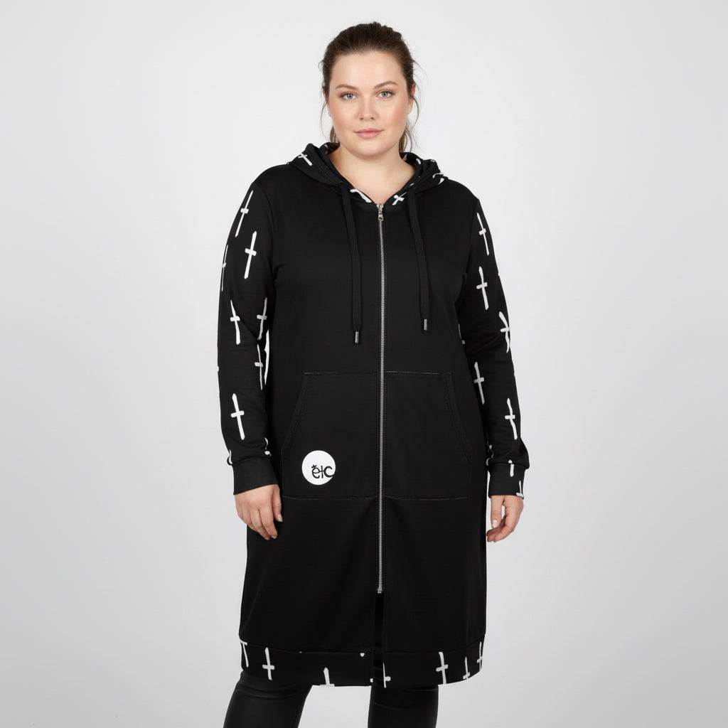 ETC 't' Long Zip Up Jacket