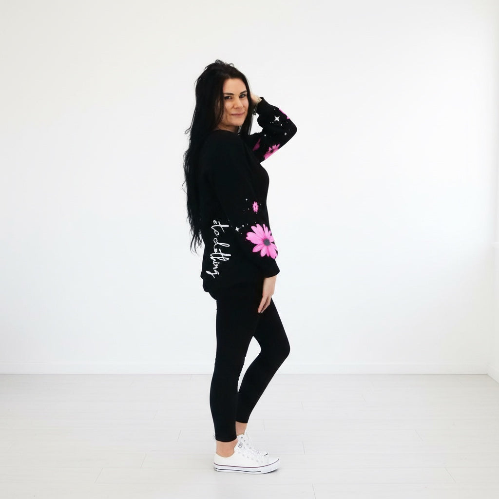 ETC Pink Daisy Long Sleeve