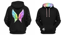 Rainbow Angel Wings Hoodie