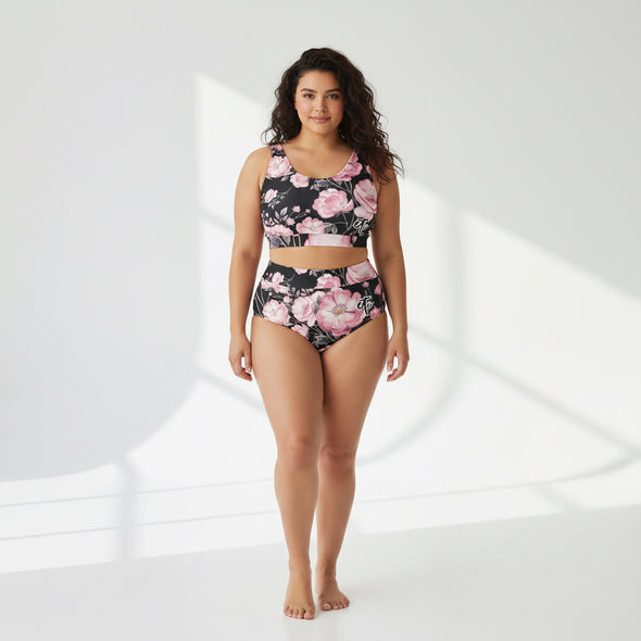 ETC Spring 17' Peonies High Waisted Bikini
