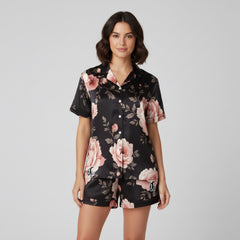 ETC Vintage Floral Collection Silk Pajama Set