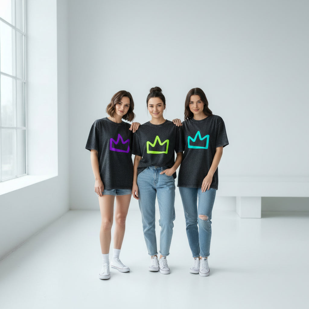 ETC Coloured Crown Vintage Wash Tees