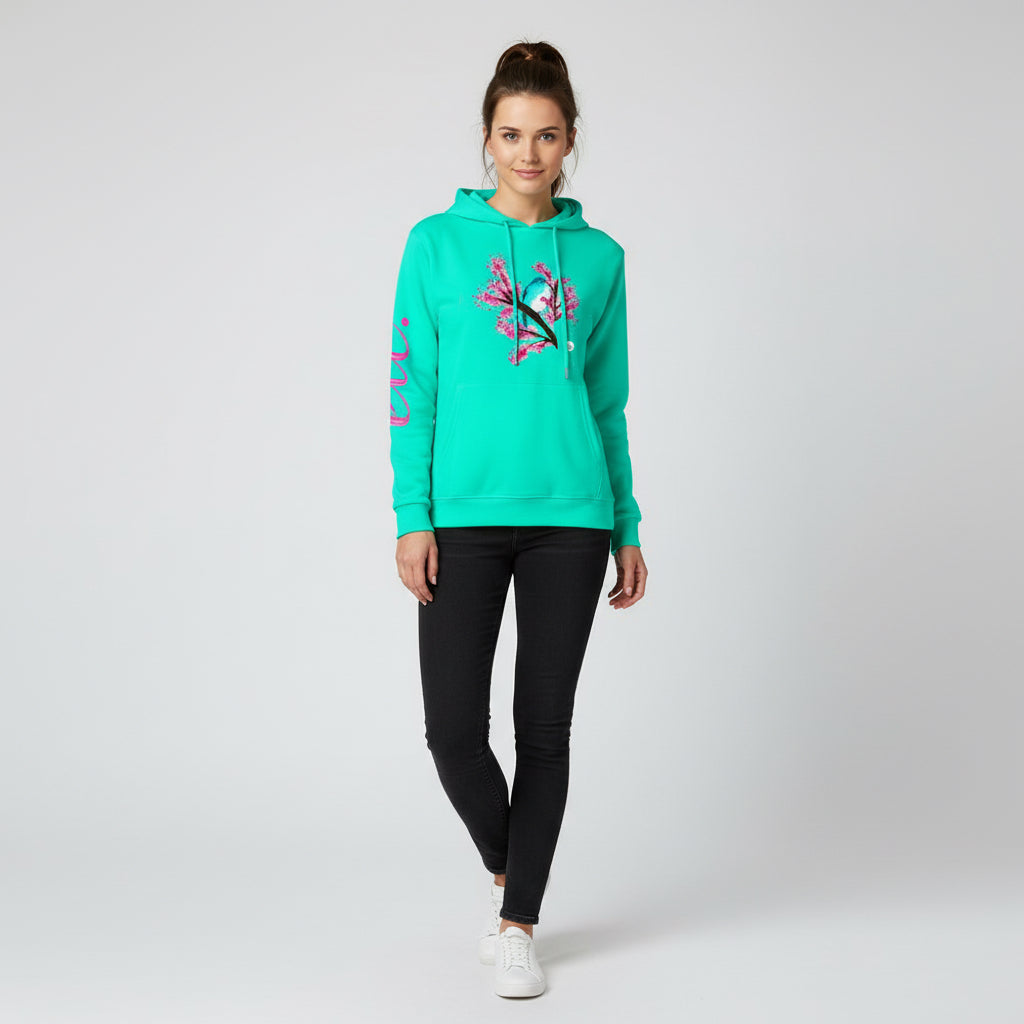 ETC Cherry Bird Mint Hoodie