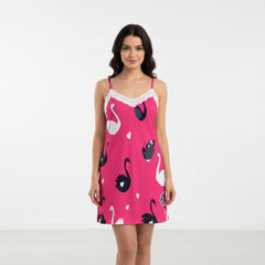 ETC Love Swans Slip Dress