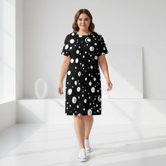 ETC White Circles Tee Dress