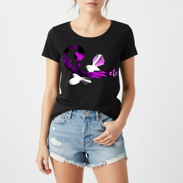 Limited Edition PINK Koru Pīwakawaka Tee