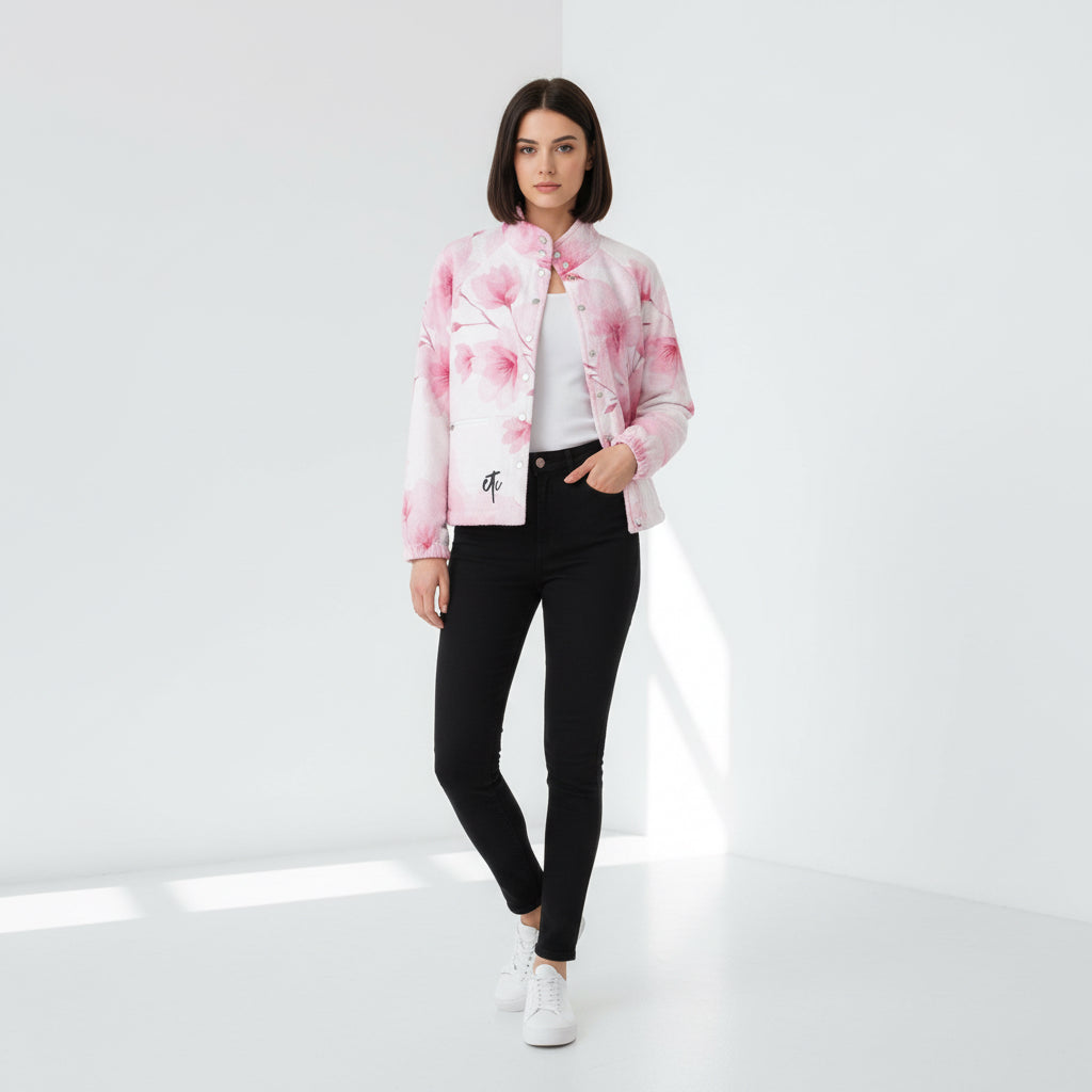 ETC Pink Bloom Plush Jacket