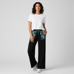 ETC Blue Butterflies Wide Leg Pants