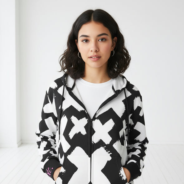 ETC HOT X Fleece Zip Up Hoodie